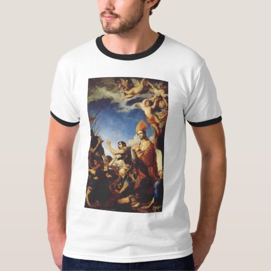 聖ヤヌアルィウス、ベネヴェント司教 - ファインアート Tシャツ (正面)