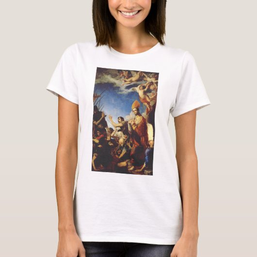 聖ヤヌアルィウス、ベネヴェント司教 - ファインアート Tシャツ (正面)
