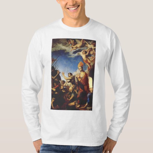 聖ヤヌアルィウス、ベネヴェント司教 - ファインアート Tシャツ (正面)
