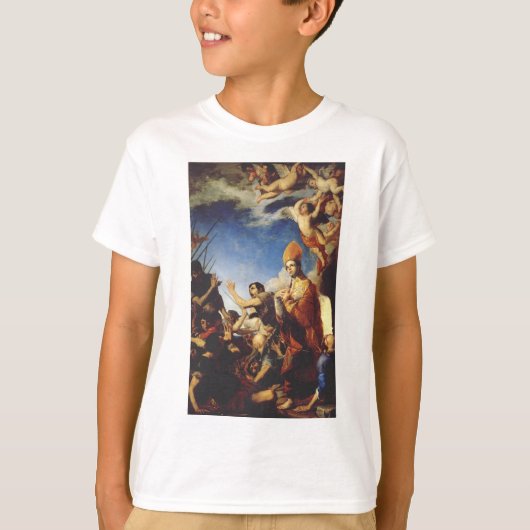聖ヤヌアルィウス、ベネヴェント司教 - ファインアート Tシャツ (正面)