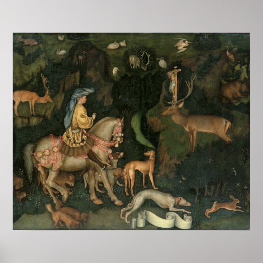 聖ユースタチウスのビジョン， c.1438-42 ポスター (正面)