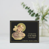 聖ユーモアのあるアンソニー宗教カトリック祈りの言葉 ポストカード (スタンド正面)