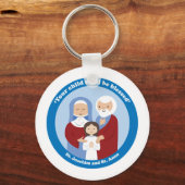 聖ヨアヒムと聖アン キーホルダー (正面)