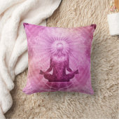 聖ヨガロータス瞑想 – シームレスなパターン1 クッション (ブランケット)