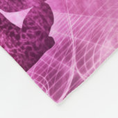 聖ヨガロータス瞑想 – シームレスなパターン1 フリースブランケット (角)