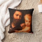 聖ヨセフとキリストの子 クッション (ブランケット)