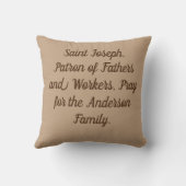 聖ヨセフとキリストの子 クッション (裏面)