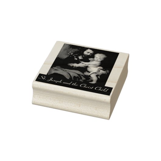 聖ヨセフとキリストの子 ラバースタンプ (スタンプ)