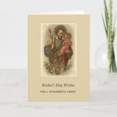 聖ヨセフと子イエス神父の日の祭司 カード (正面)