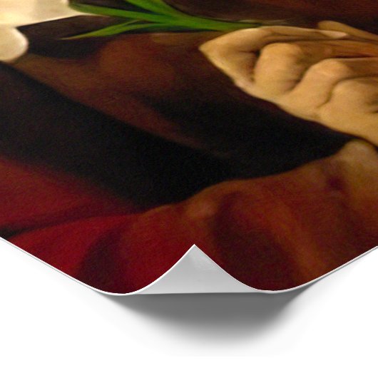 聖ヨセフと子イエス・カトリック聖プリント ポスター (角)