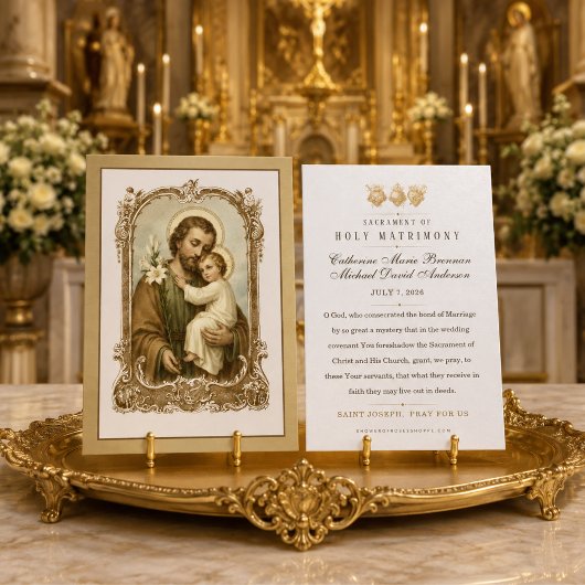 聖ヨセフと幼子イエスのカトリック結婚祈り 
