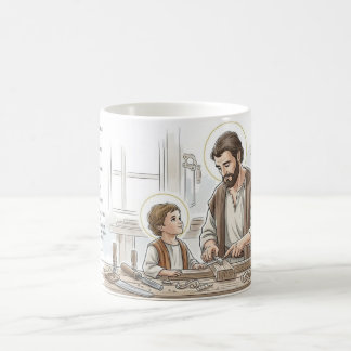聖ヨセフと幼子イエス カトリックマグカップ コーヒーマグカップ