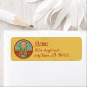 聖ヨセフの上半身（詳細; VVP 09）ラベル ラベル (インサイチュ)