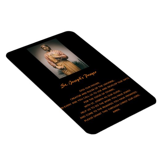 聖ヨセフの労働の精神祈りの言葉 マグネット (右側)