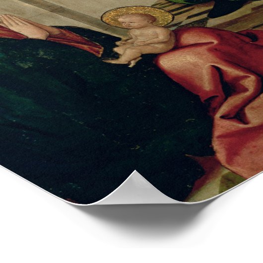 聖ヨセフの夢， c.1535 ポスター (角)