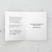 聖ヨセフの子イエスの父の日の宗教的 カード (内部)