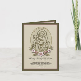 聖ヨセフの子イエス祭りフローラ カード