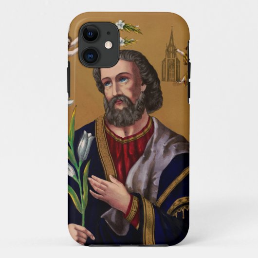 聖ヨセフの守護者 Case-Mate iPhoneケース (裏面)