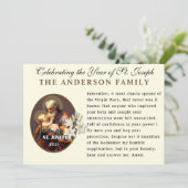 聖ヨセフの年記念カトリック・メモラーレ祈り カード (スタンド正面)