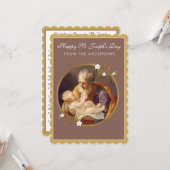 聖ヨセフの日の祈り イエスと共に カード (正面/裏面インサイチュ)