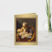 聖ヨセフの日の饗宴イエスの宗教 カード (正面)