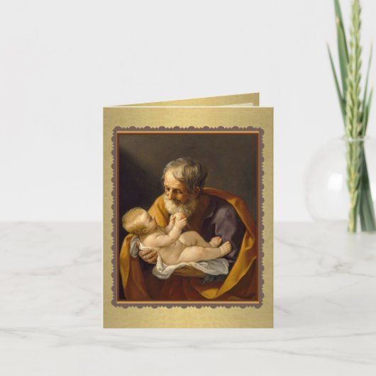 聖ヨセフの日の饗宴イエスの宗教 カード (正面)