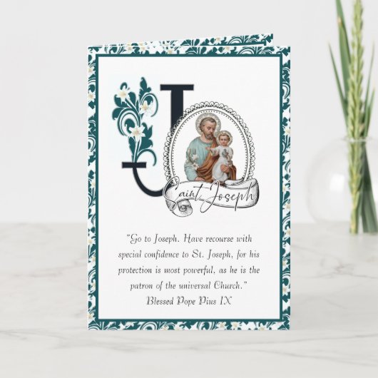 聖ヨセフの日祭り イエス キリスト 宗教 祈り カード (正面)