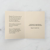 聖ヨセフの日 子イエス 宗教 ヴィンテージ カード (内部)