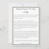 聖ヨセフの日 祈り イエスと カード (裏面)