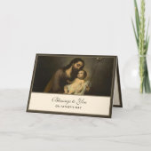 聖ヨセフの父の日イエスの信仰 カード (正面)