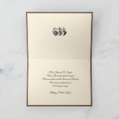 聖ヨセフの父の日イエスの宗教的カード カード (内部)