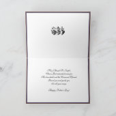 聖ヨセフの父の日イエスの宗教的カード カード (内部)