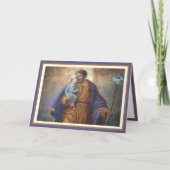 聖ヨセフの父の日イエスの宗教的カード カード (正面)