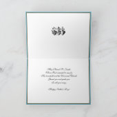 聖ヨセフの父の日カトリックの宗教的カード カード (内部)