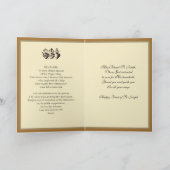 聖ヨセフの祭りのカトリック祈祷カード カード (内部)