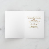 聖ヨセフの祭日 カトリック ステンドグラス カード (内部)