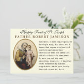 聖ヨセフの祭日 カトリック メモラーレ 祈祷カード カード (スタンド正面)