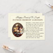 聖ヨセフの聖人の祭りのためのカトリック・メモラーレ祈り カード (正面/裏面インサイチュ)