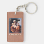 聖ヨセフの饗宴乳児イエス キーホルダー (裏面)