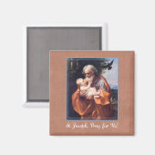 聖ヨセフの饗宴乳児イエス マグネット (正面/裏面)