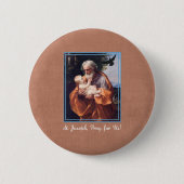 聖ヨセフの饗宴乳児イエス 缶バッジ (正面)