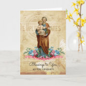 聖ヨセフイエスカトリック卒業式 カード (黄色い花)