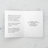 聖ヨセフイエスフェスティデイ宗教祈りの言葉 シーズンカード (内部)