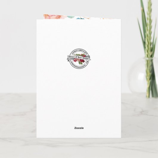 聖ヨセフイエスフローラ宗教カトリック カード (裏面)