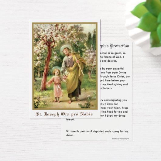 聖ヨセフイエス保護祈りの言葉カトリック (デスク)