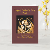 聖ヨセフハッピー・ファザーズ・デイ・カード カード (黄色い花)