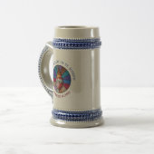 聖ヨセフハートステンドグラスデザイン ビールジョッキ (正面左)