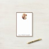 聖ヨセフベビーイエスカソリッ伝統的ク ポストイット (デスク上)