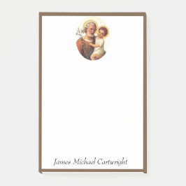 聖ヨセフベビーイエスカソリッ伝統的ク ポストイット