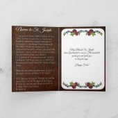 聖ヨセフベビーイエズスフェスティノヴェナデー カード (内部)